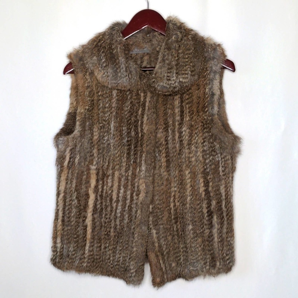 Genuine Rabbit Fur Vest Size Small - Picture 4 of 8